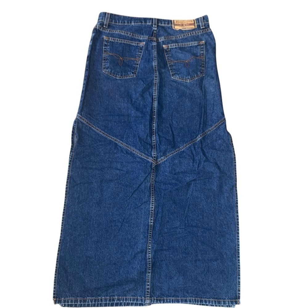 Paris Blues Long Denim Maxi Skirt Junior 9 100% Cotton - Picture 2 of 6